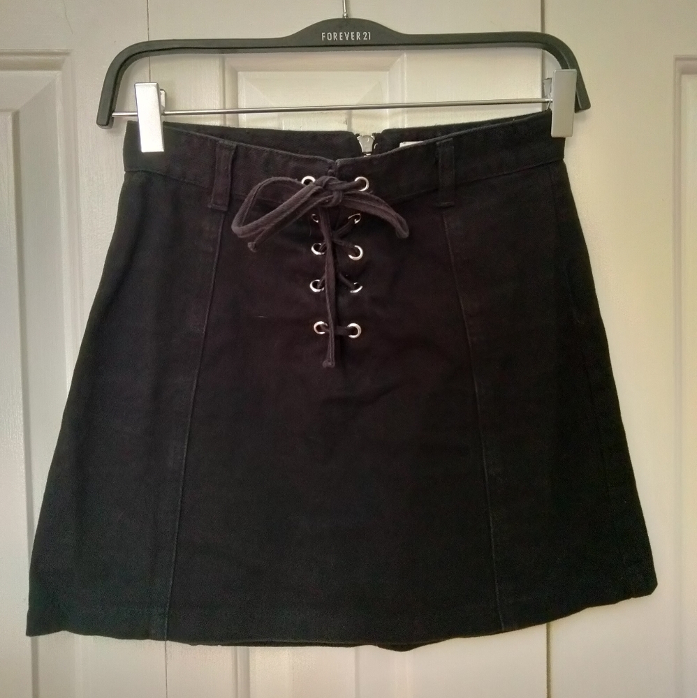 Forever 21 Black Denim Skirt